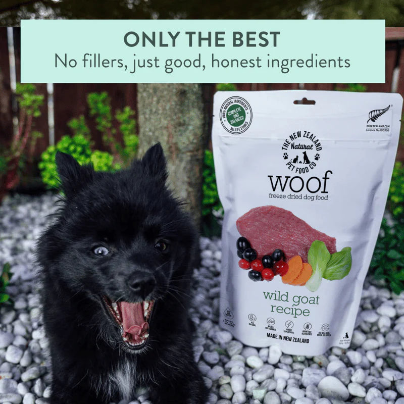 
                  
                    NZ Natural Pet Food Co - Freeze Dried - Food - Woof - Wild Goat
                  
                
