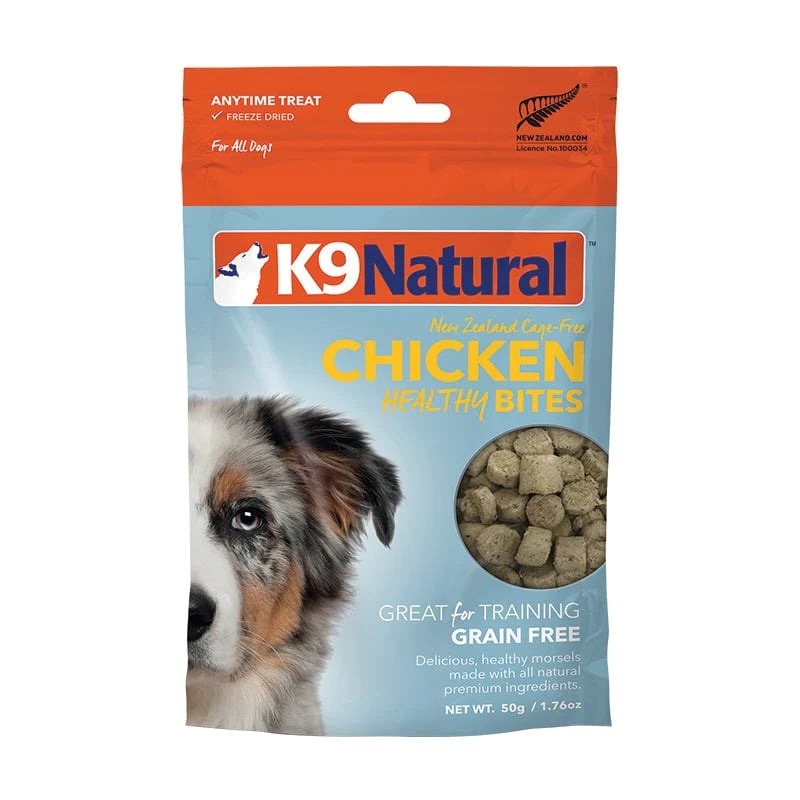 K9 Natural - Freeze Dried - Chicken - Healthy Bites - Treats 50g