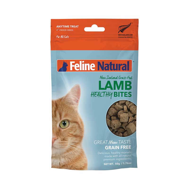 Feline Natural - Freeze Dried - Lamb - Healthy Bites - Treats 50g