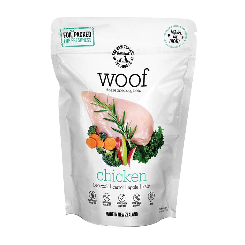 NZ Natural Pet Food Co - Freeze Dried - Treats - Woof -  Chicken