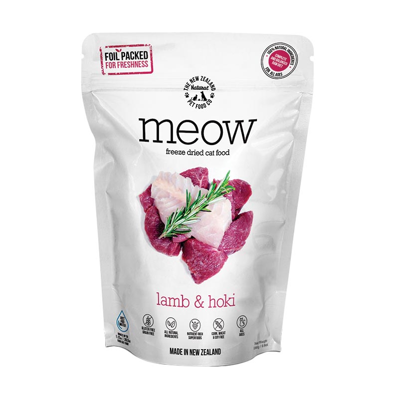 NZ Natural Pet Food Co - Freeze Dried - Food - Meow -  Lamb & Hoki