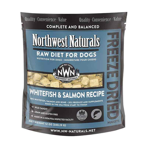 Northwest Naturals - Dog - Freeze-Dried - Nuggets - Whitefish & Salmon - 12oz
