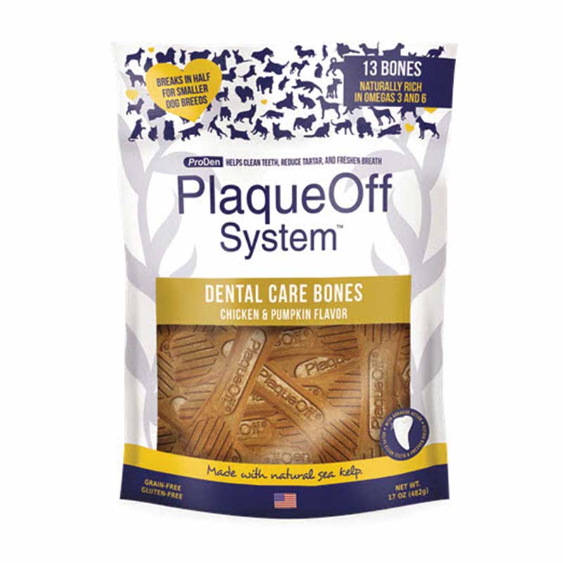 Plaque Off - Dental Care Bones - Chicken & Pumpkin