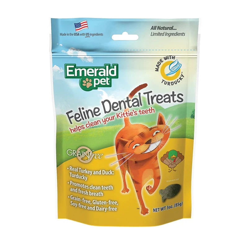 Emerald Pet - Cat - Cat Dental Treat - Turducky - 3oz