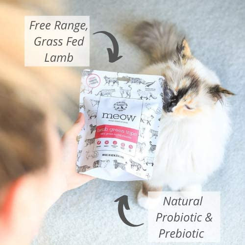 
                  
                    NZ Natural Pet Food Co - Freeze Dried- Treats - Meow - Lamb Green Tripe 40g
                  
                