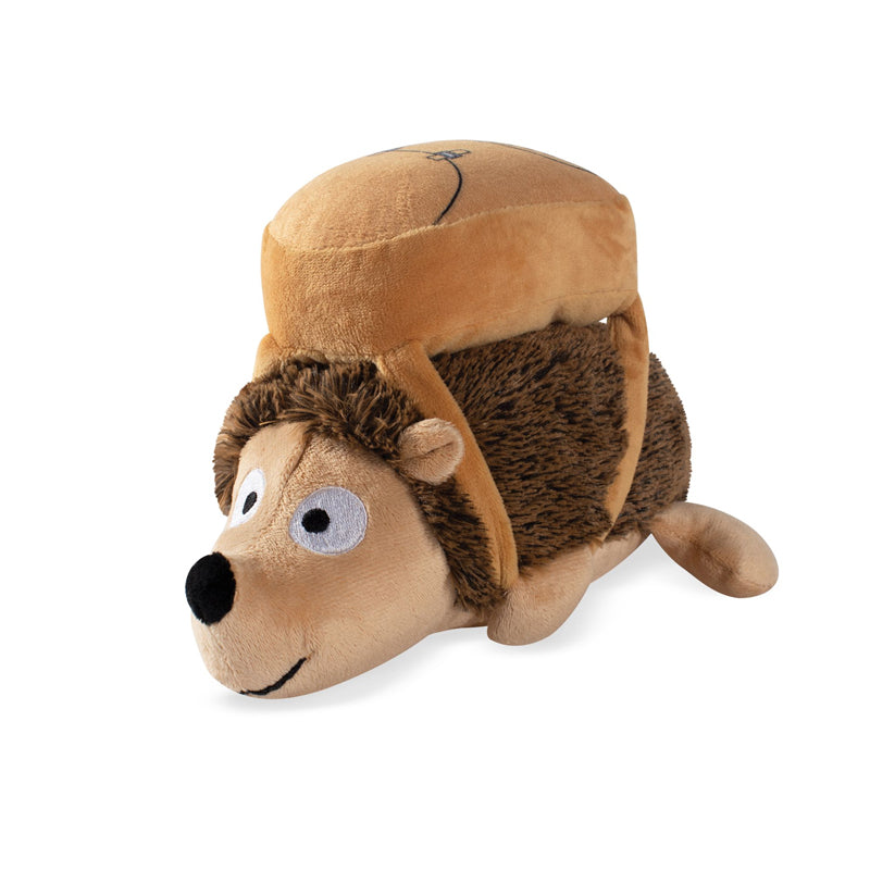 Back to School Hedgehog Plush Dog Toy