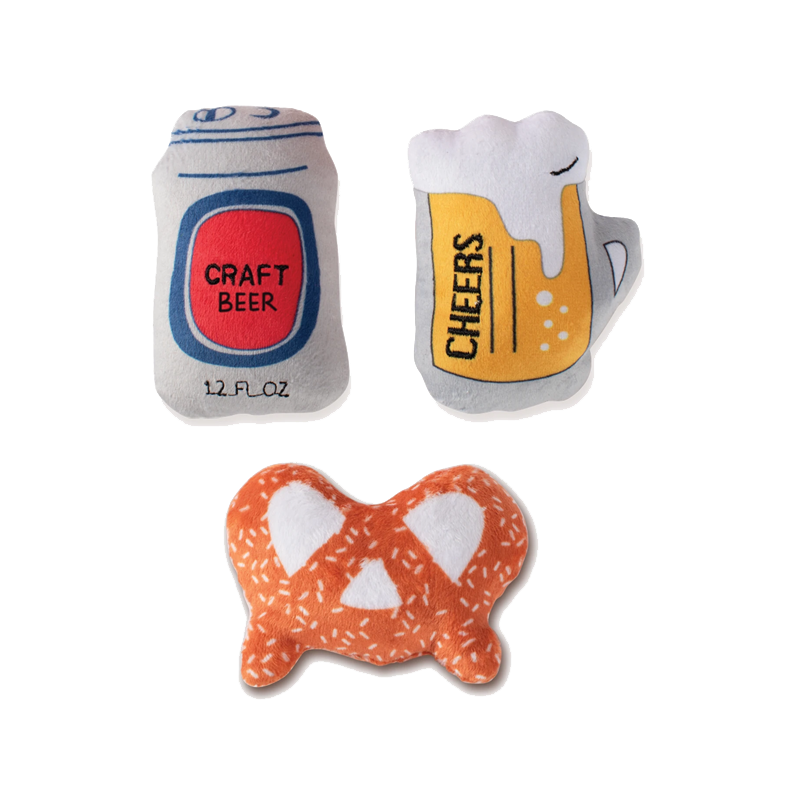 Beer 3pc Small Dog Toy Set