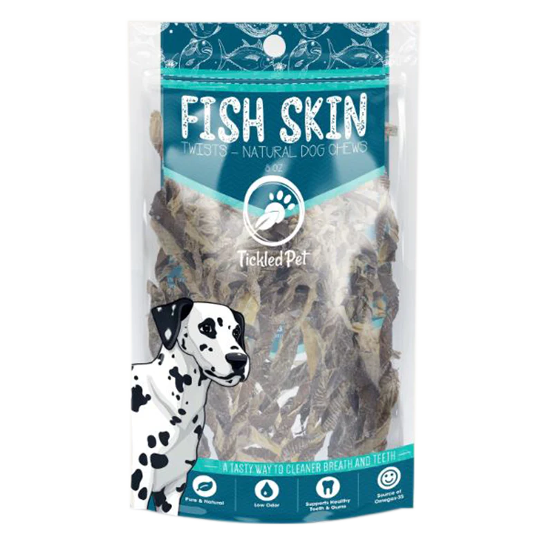 Tickled Pet - Icelandic Codfish Skin Twists - 8oz