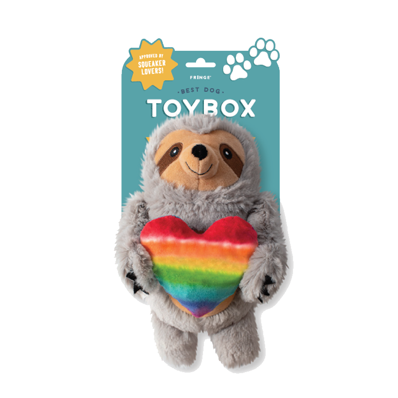 Fringe Studio - Follow Your Rainbow Plush Dog Toy