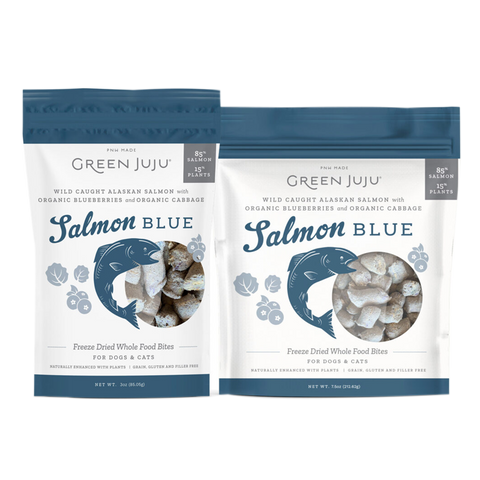 Green Juju - Freeze-Dried - Whole Food Bites - Salmon Blue
