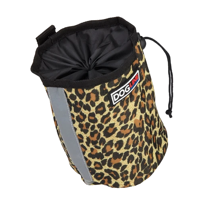 DOGLINE - Beta Treat Pouches with Waste Dispenser (Leopard Brown)