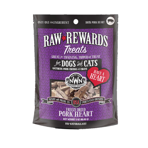 Northwest Naturals - Treats - Freeze-Dried - Hearts - Pork