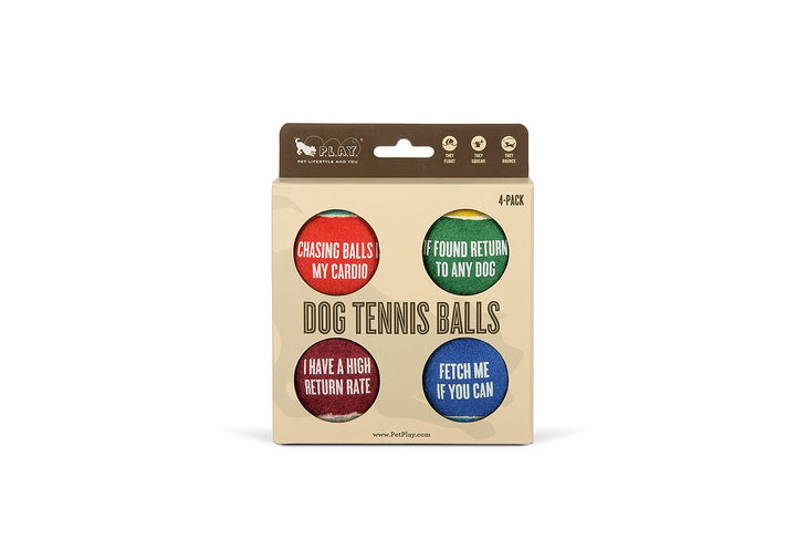 
                  
                    PLAY - S&A Dog Tennis Balls (4 Pack)
                  
                