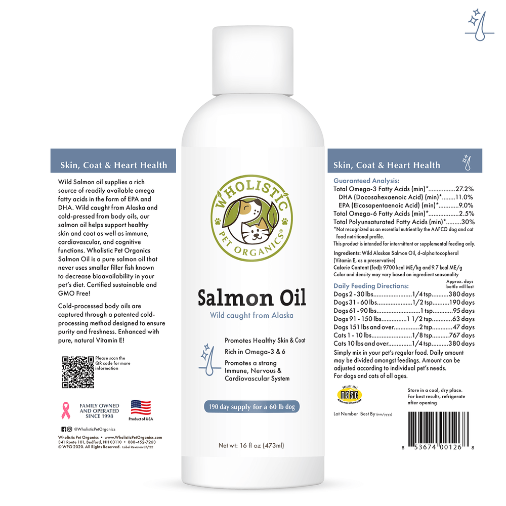 
                  
                    Wholistic Pet Organics - Salmon Oil
                  
                