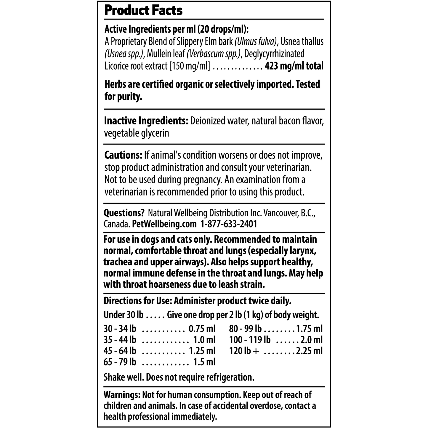 
                  
                    Throat Gold - Soothes Throat Irritation in Cats
                  
                
