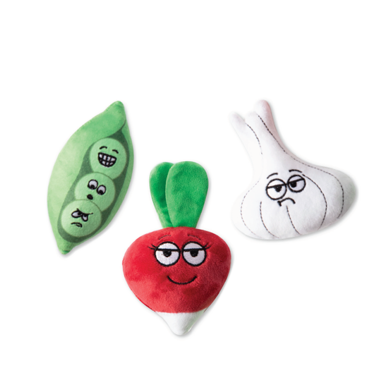 Fringe Studio - Veggies 3pc Small Dog Toy Set