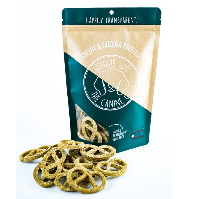 Winnie Lou- Greens & Cheddar Pretzels - 4oz