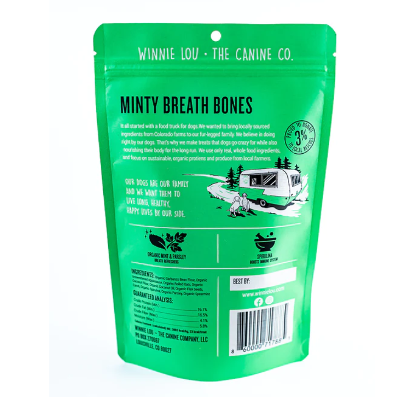 
                  
                    Winnie Lou- Minty Breath Bones - 4oz
                  
                