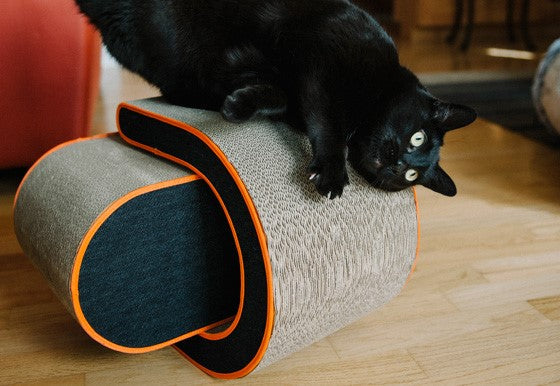 Cat - Scratcher The Arty Denim - Chocolate