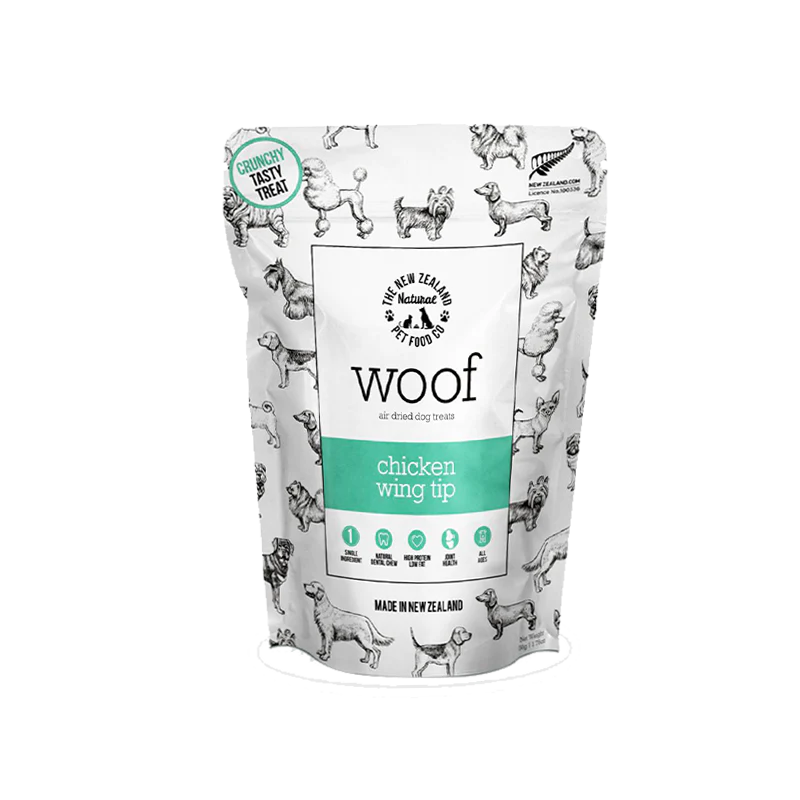 NZ Natural Pet Food Co - Air Dried- Treats - Woof - Chicken Wing Tip 50g